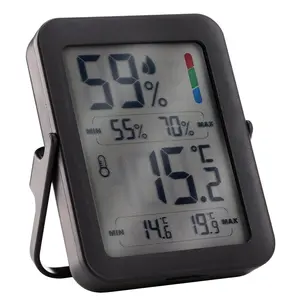 Max Min Thermometer Room Indoor Humidity Meter Hygrometer - Accurate Room Temperature Maximum Minimum Thermometer Recording Temperature Digital Display to House Office